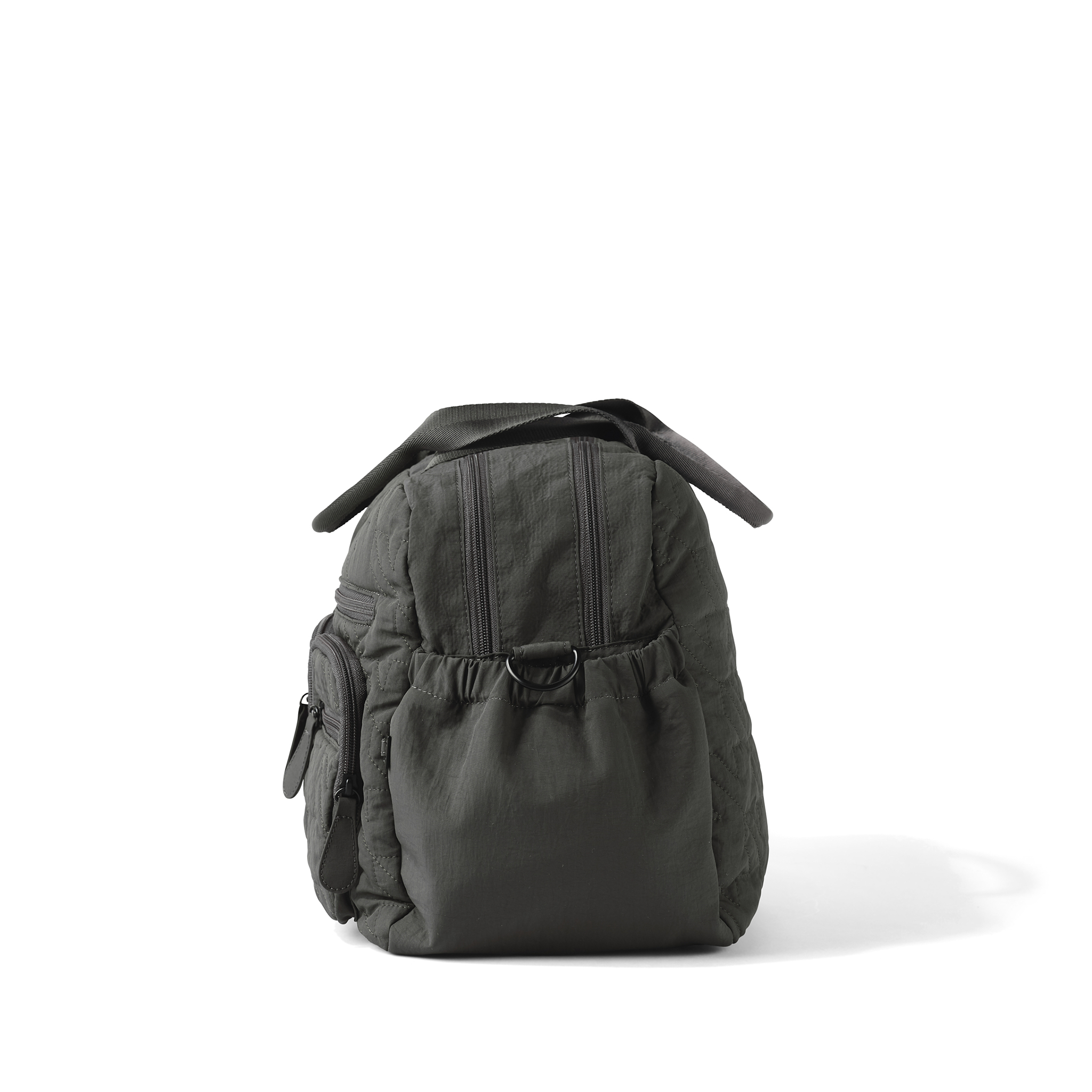 Carry All Nappy Bag - Olive Houndstooth Quilt