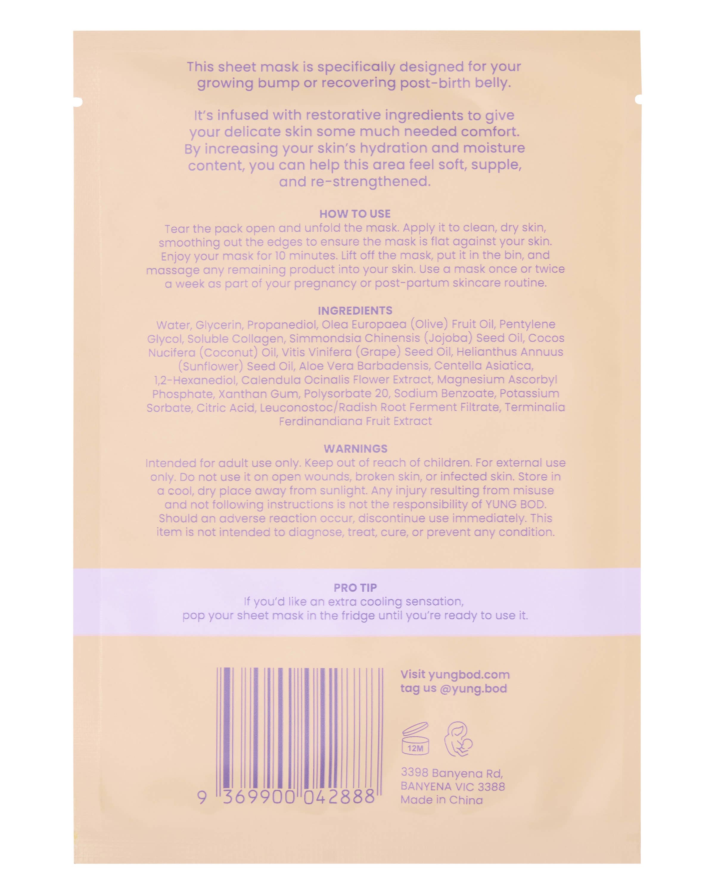 Bump & Beyond Belly Mask | Pre & Postpartum Care Belly Recovery