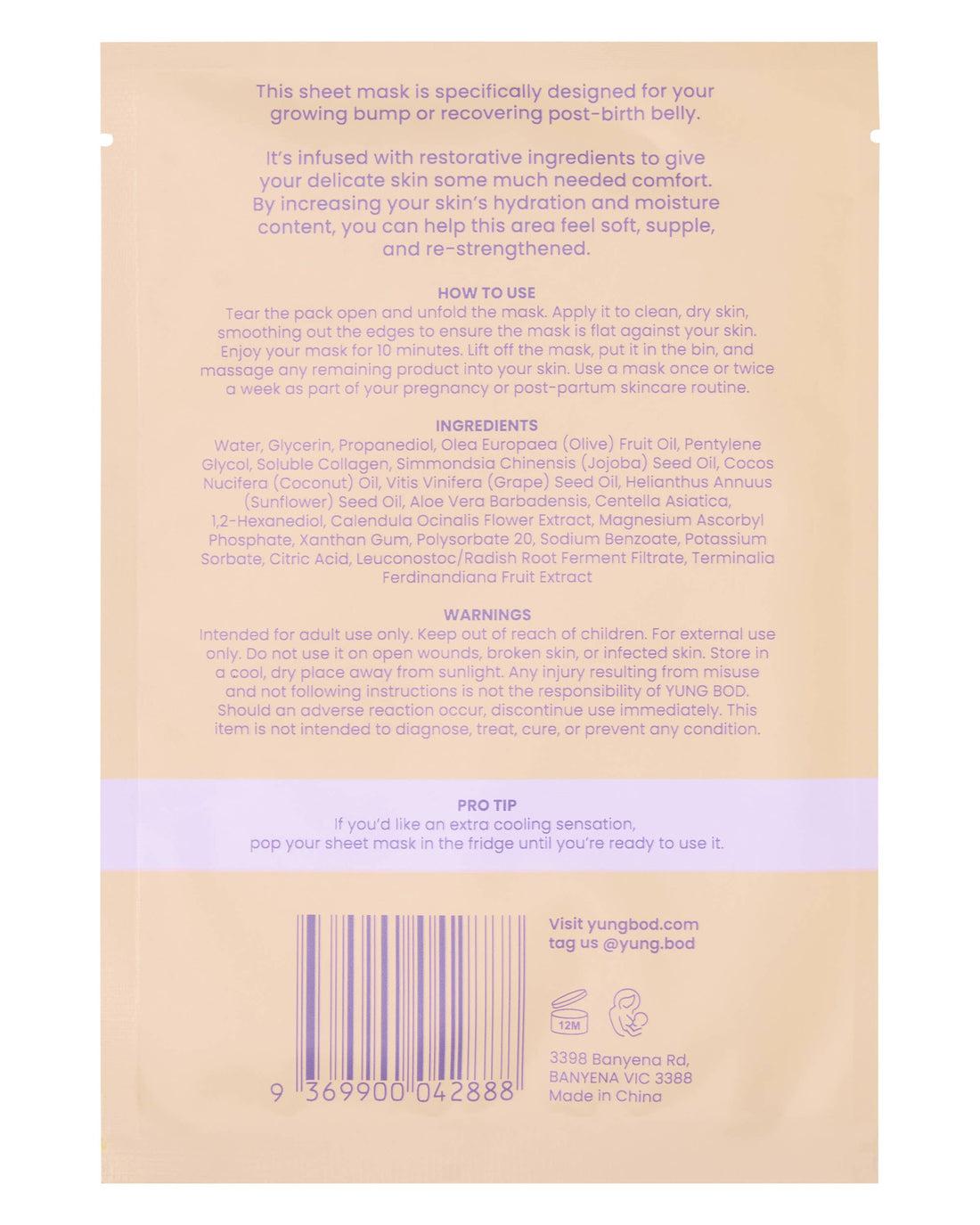 Bump & Beyond Belly Mask | Pre & Postpartum Care Belly Recovery