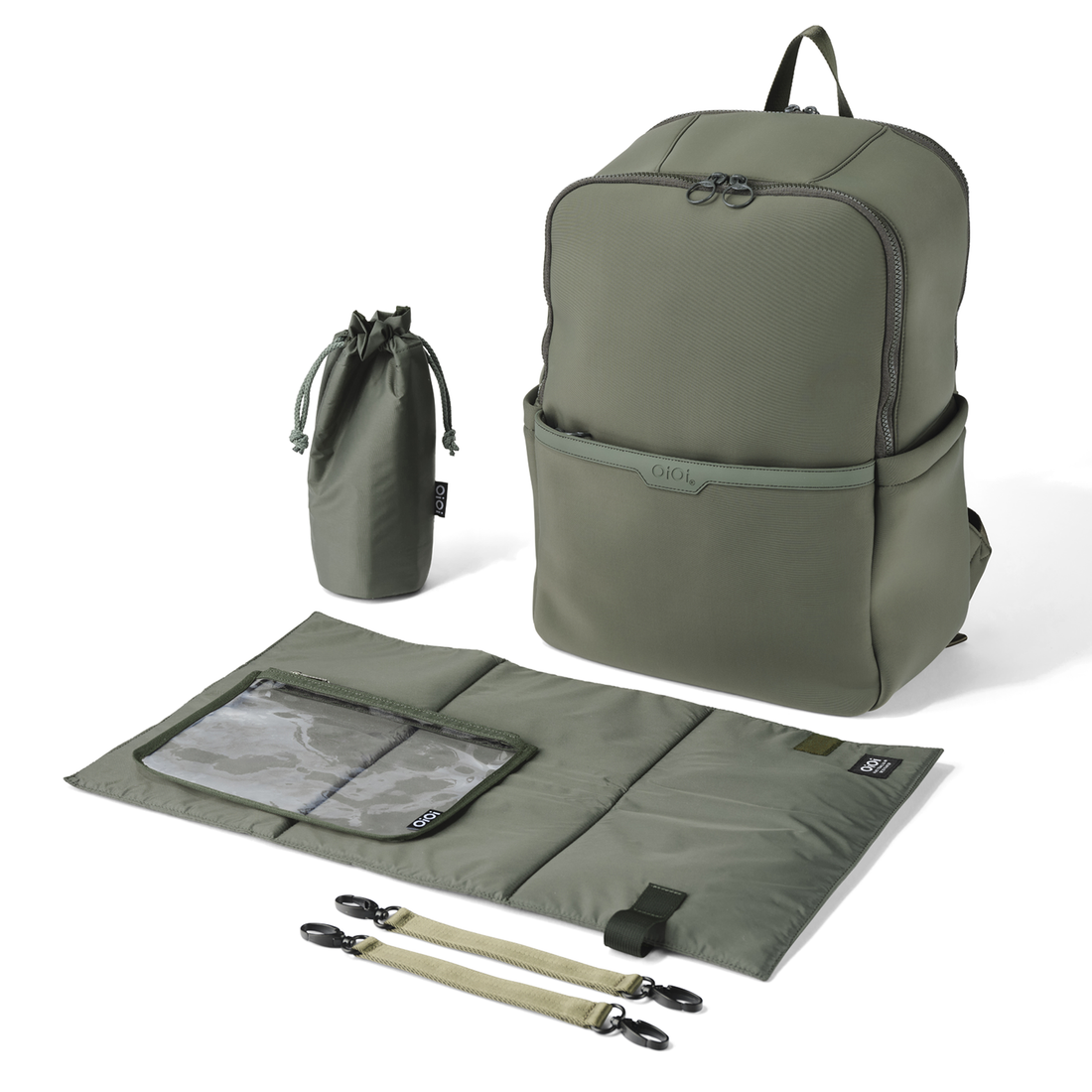 Multitasker Mother's Nappy Backpack - Sage Neoprene - Postpartum Care Australia