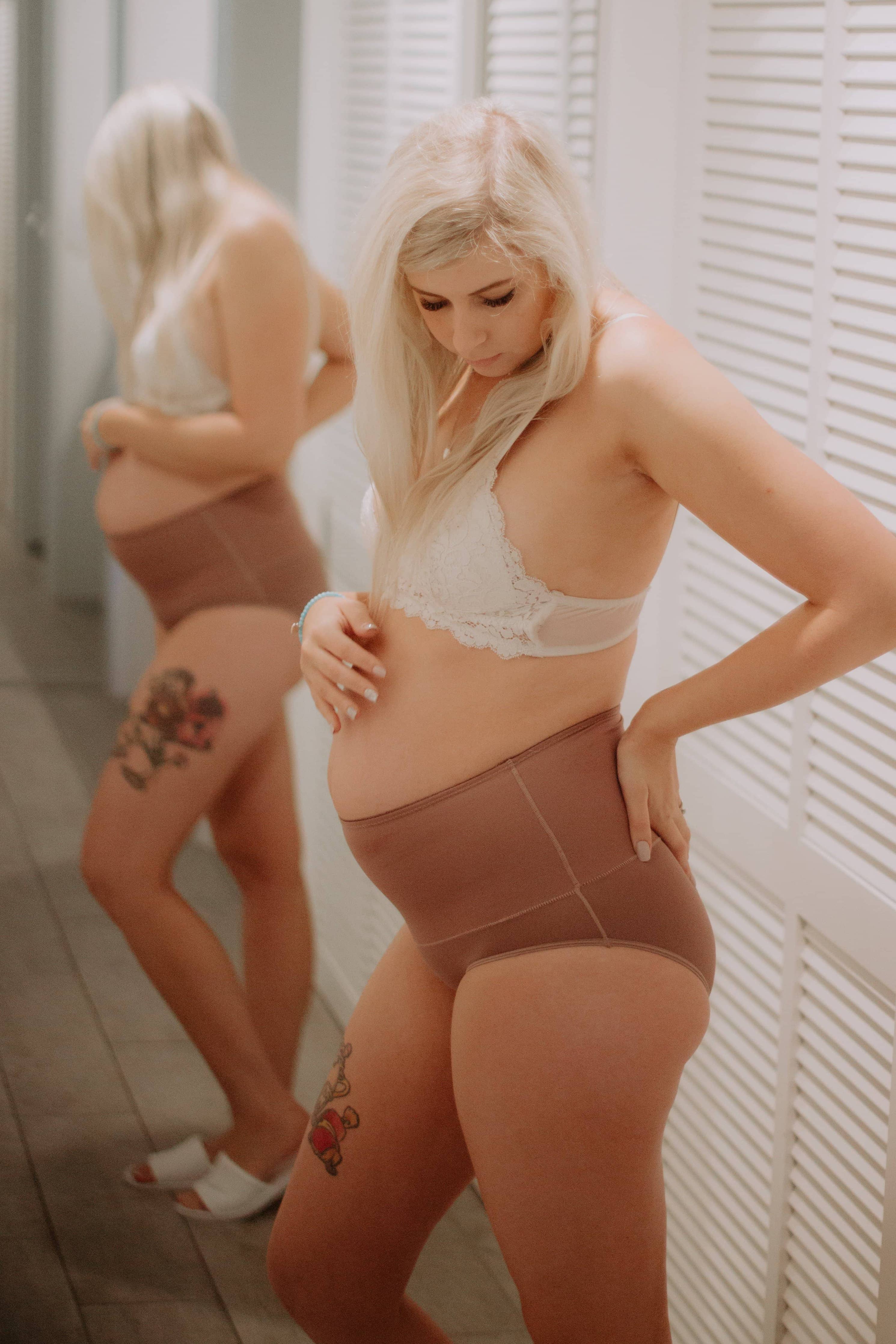 Postpartum Recovery Underwear: Black / 14