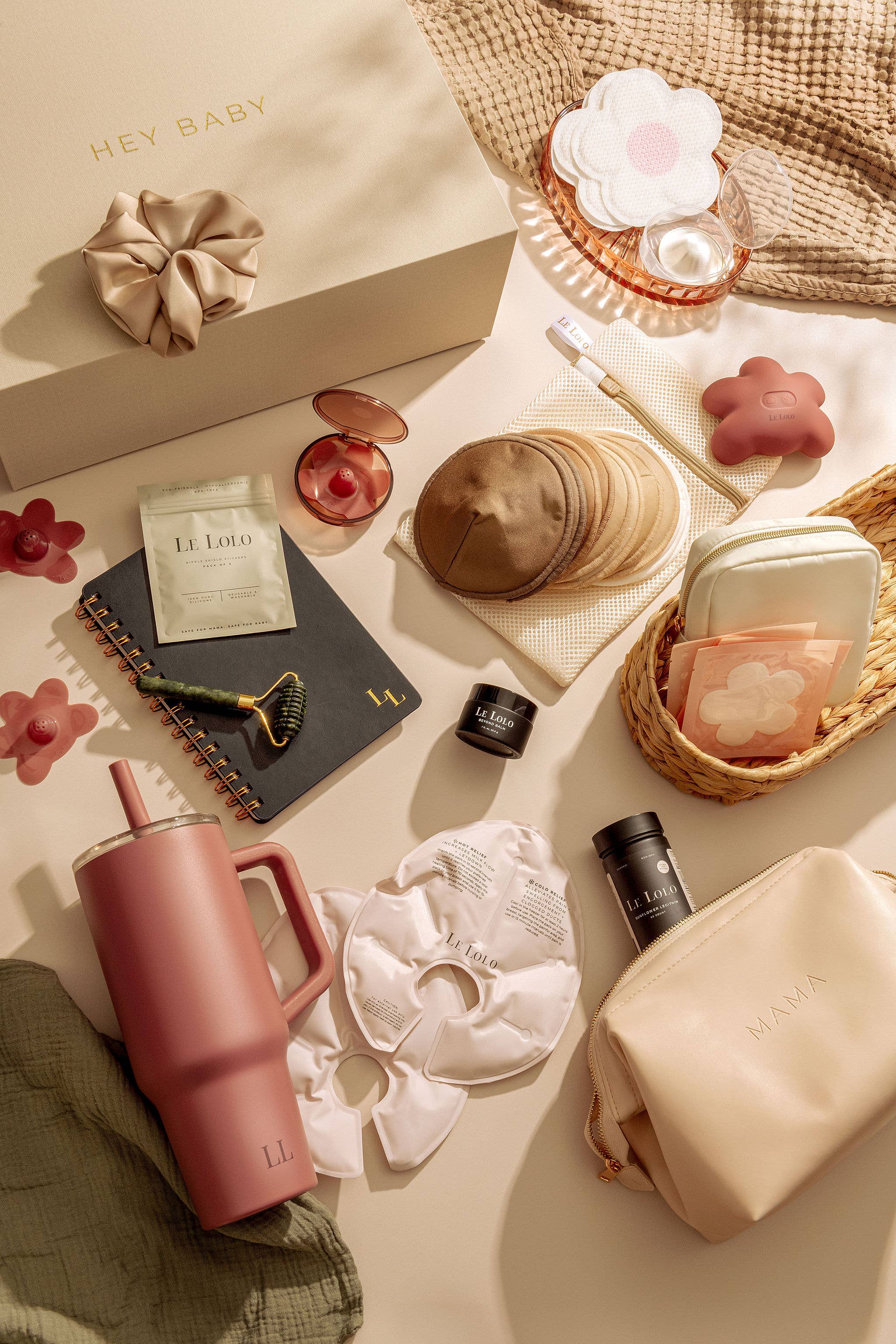 Vegan Leather Stand up Mama Bag | New Mum Gift, Postpartum Care Nursing Accessory Bag,