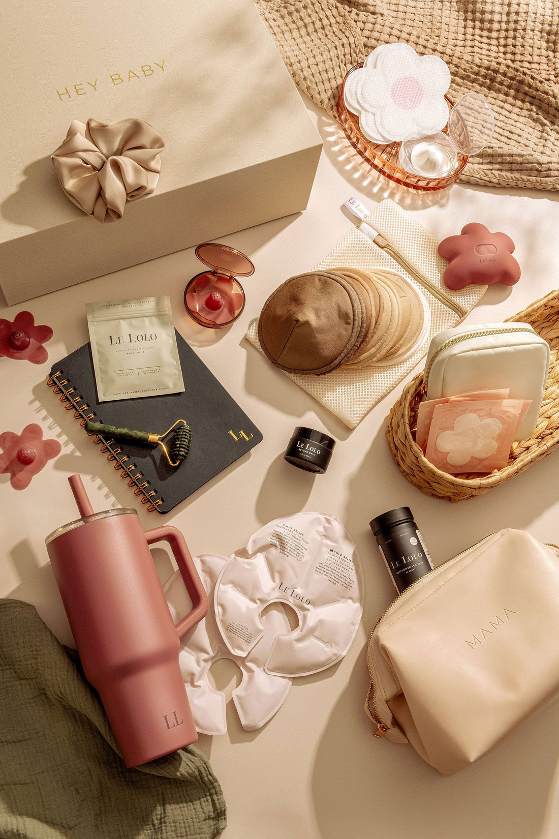 Vegan Leather Stand up Mama Bag | New Mum Gift, Postpartum Care Nursing Accessory Bag,