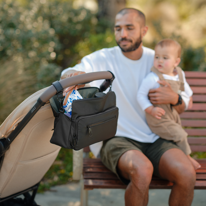 Multitasker Pram Caddy 2.0 - Black Weatherproof