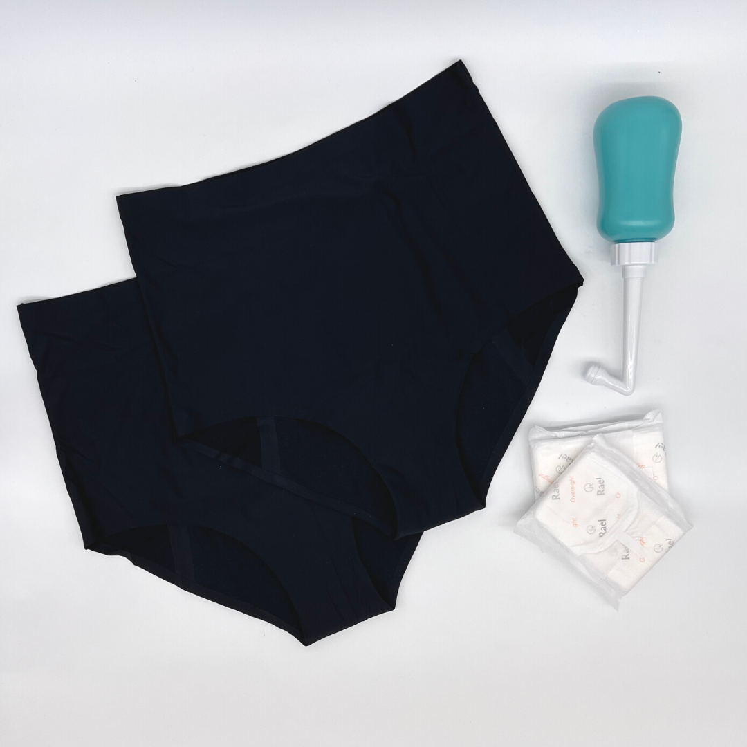 Postpartum Care Australia: Postpartum Leak-proof Underwear: 1-pair / M-L