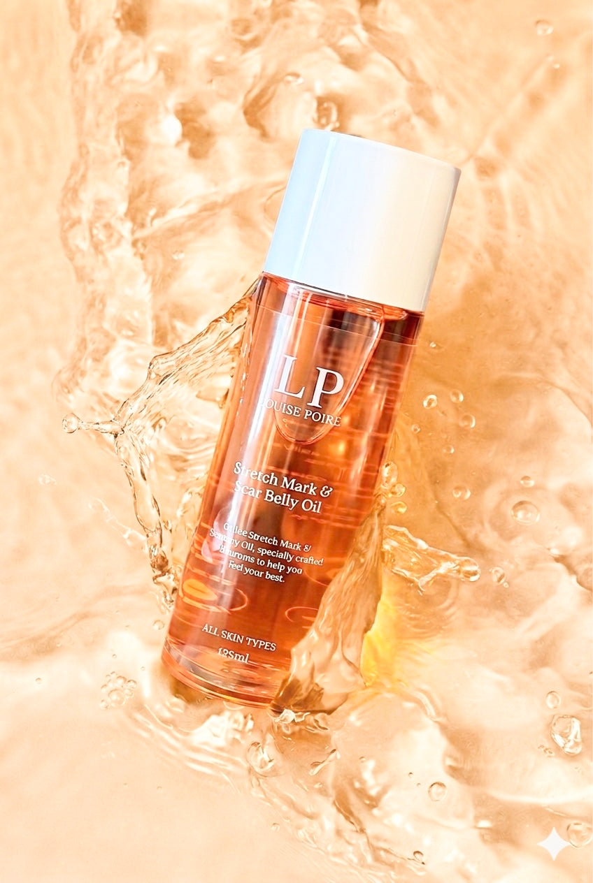 100% Natural Belly Oil by Louise Poire Australia | Stretch Mark & Scar Belly Oil | Pregnancy & Postpartum Care |Trusted by Mums