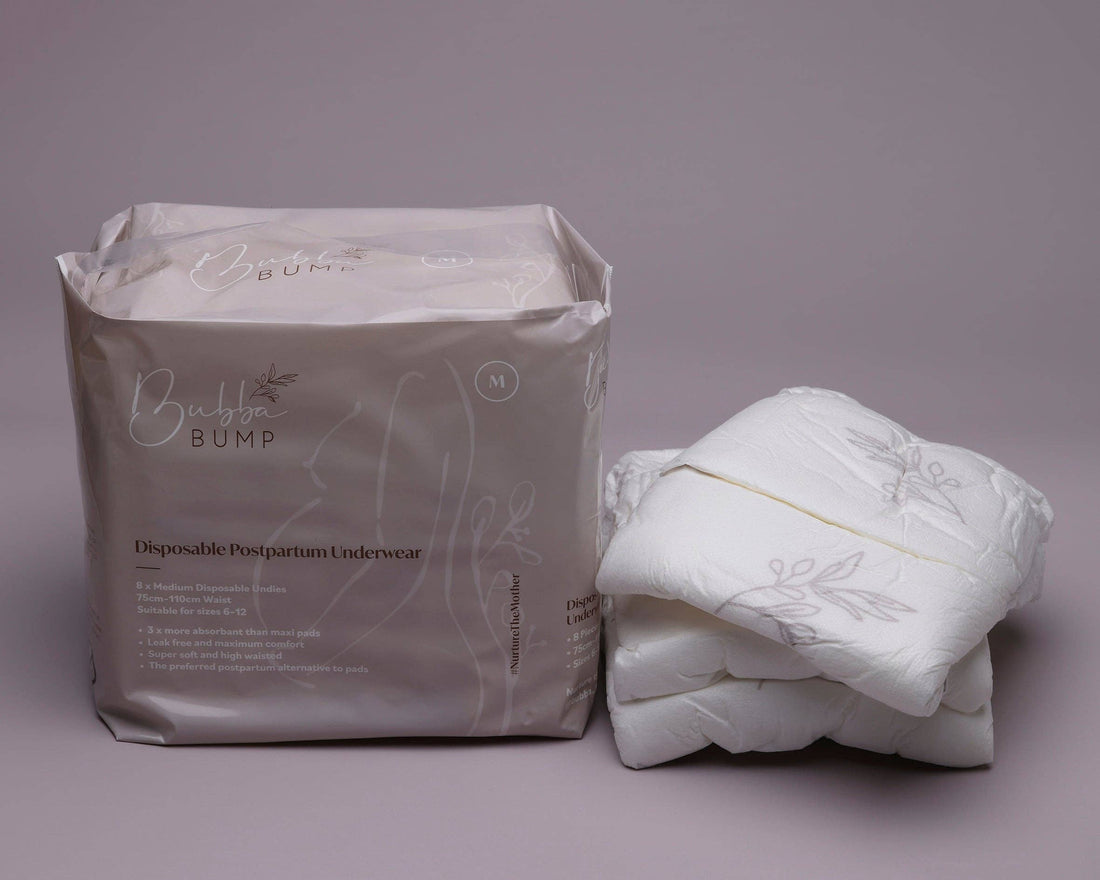 Disposable Postpartum Underwear: One Pack (8 Pairs) / Medium (6-12)