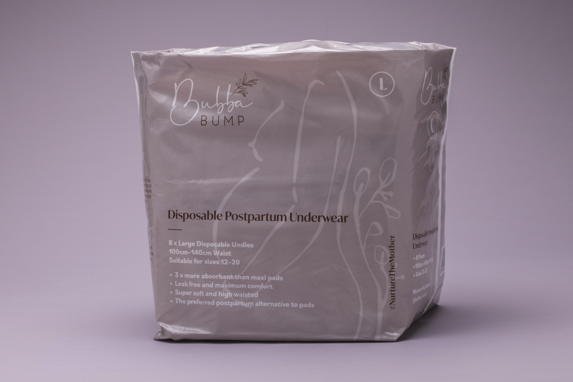 Disposable Postpartum Underwear: One Pack (8 Pairs) / Medium (6-12)