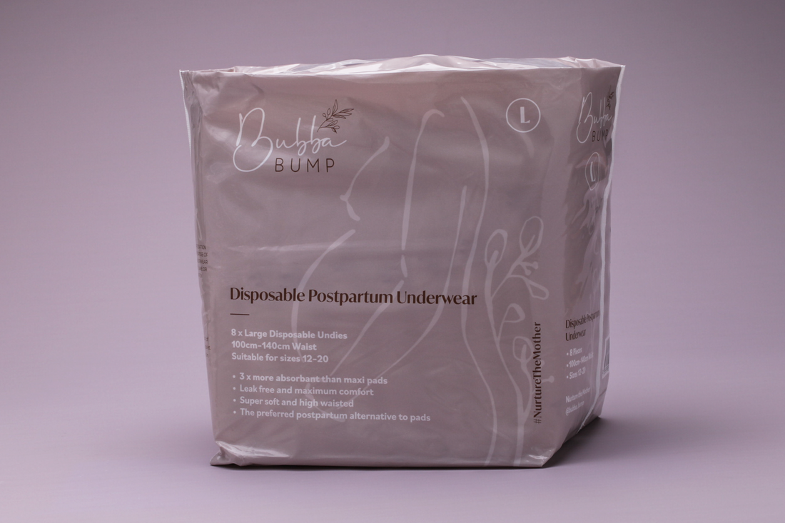 Disposable Postpartum Underwear: One Pack (8 Pairs) / Medium (6-12)