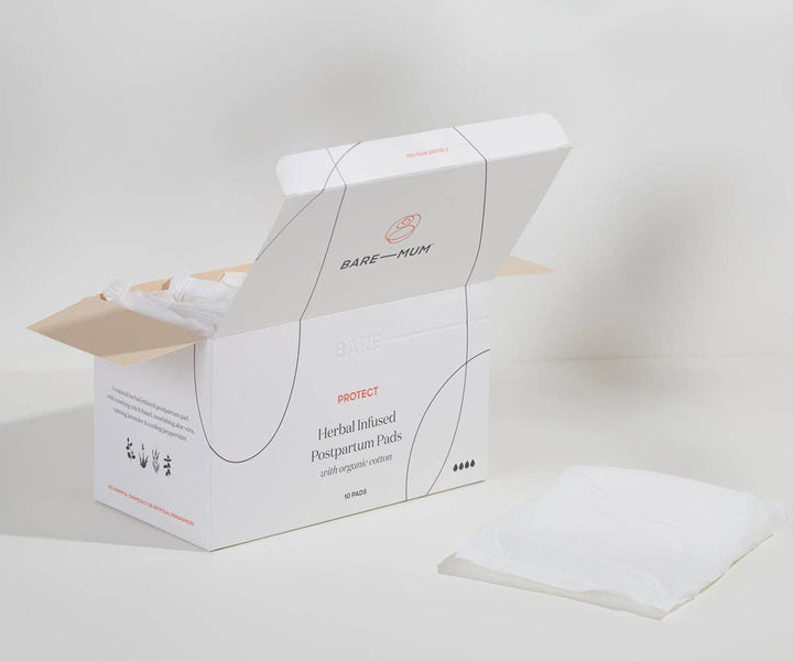 Herbal Infused Postpartum Pads: 10 Pack