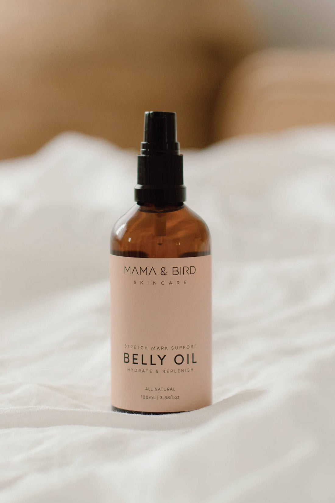 Belly Oil -100ml Body Moisturiser | Postpartum Stretch Mark Reduction | Nourish