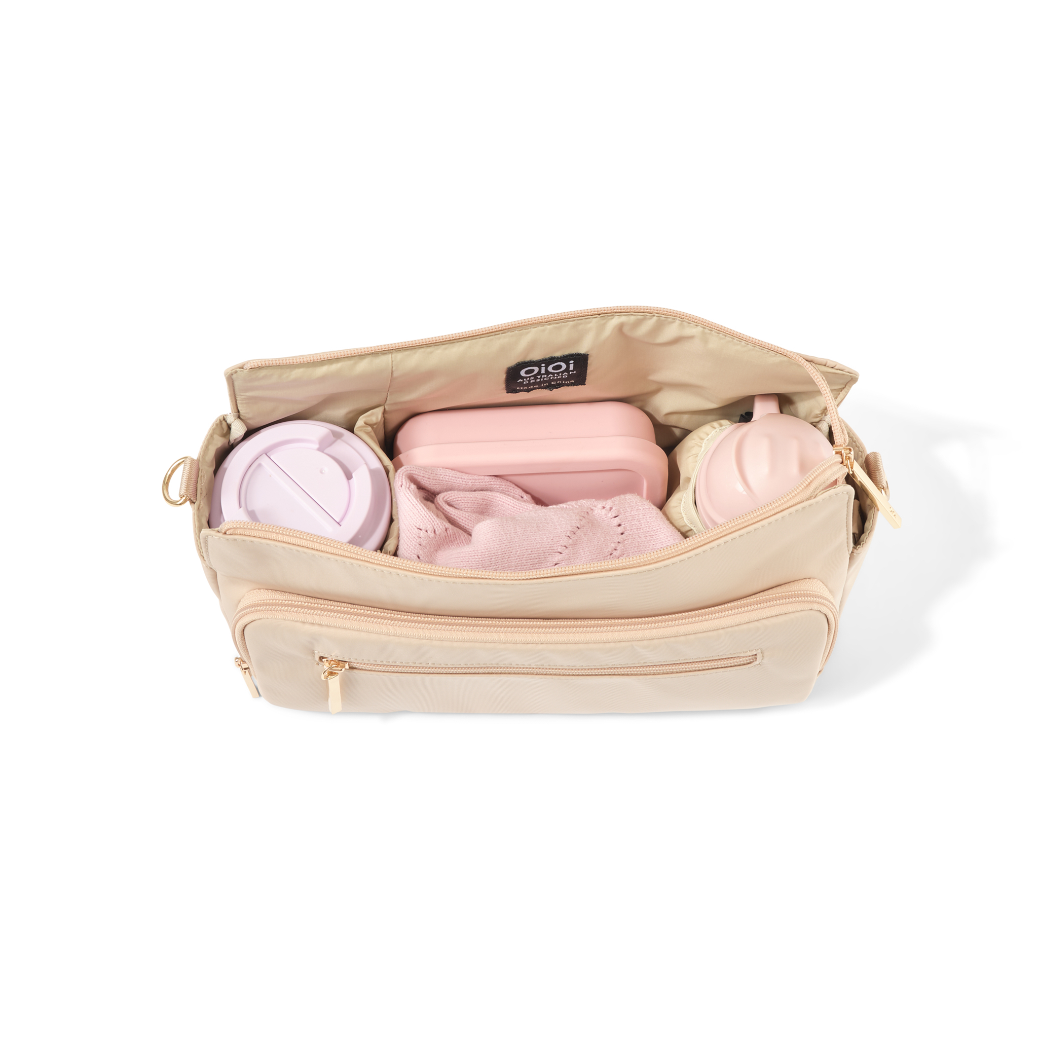 Multitasker Pram Caddy 2.0 - Beige Nylon