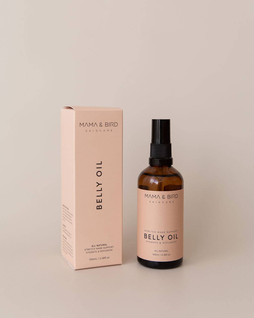 Belly Oil -100ml Body Moisturiser | Postpartum Stretch Mark Reduction | Nourish