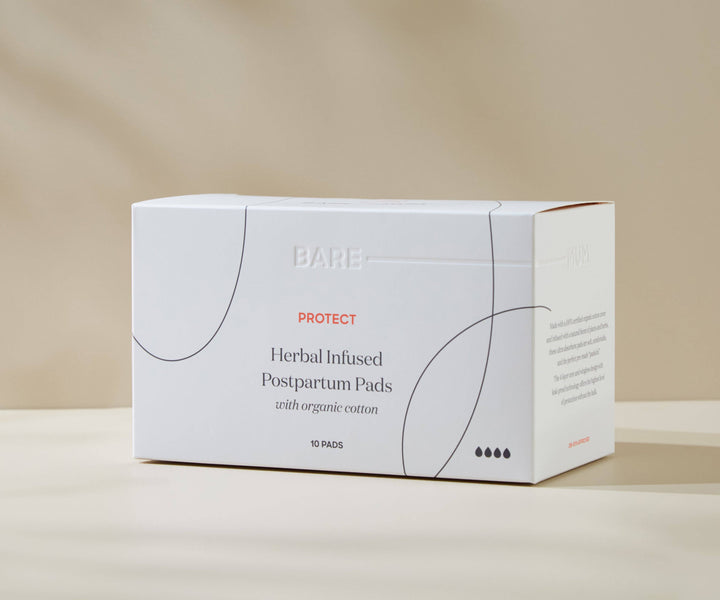 Herbal Infused Postpartum Pads: 10 Pack